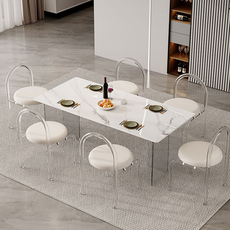 Modern Stone Dining Table 1/2/5/7 Pieces Dining Set for Dining Room