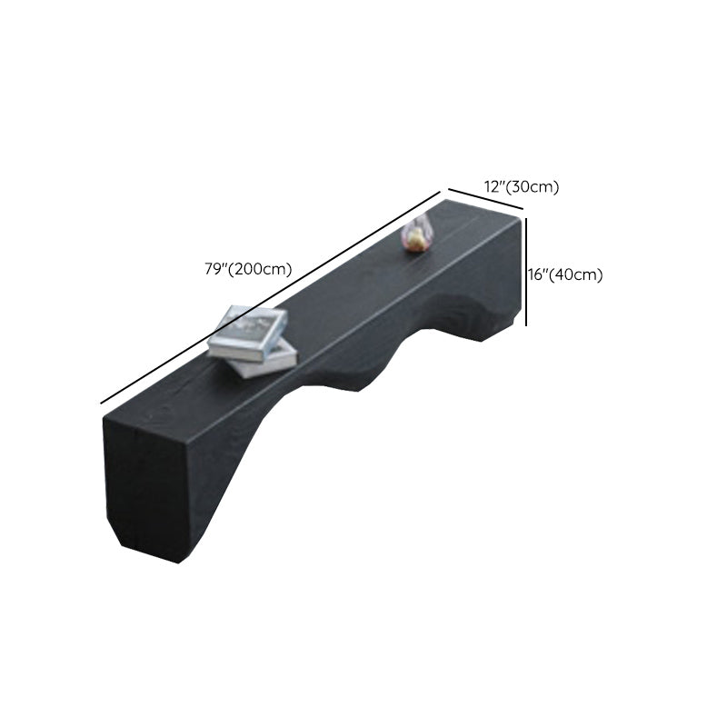 Industrial Solid Wood Furniture 1/5 Pcs Black Dining Room Table Set