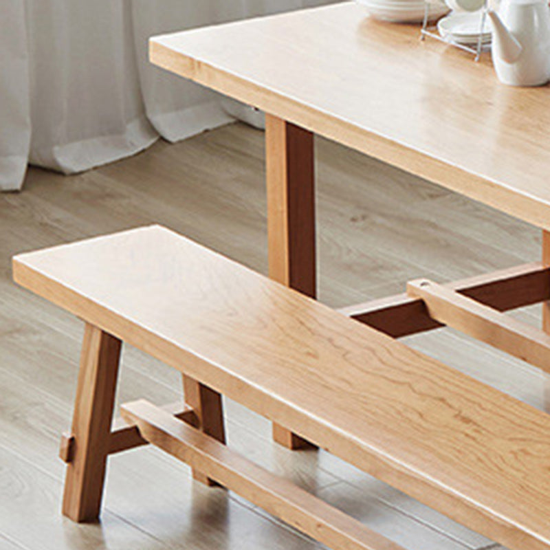 Solid Wood Furniture 1/4 Pieces Standard Height Dining Room Table Set