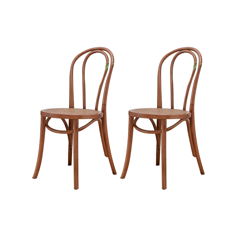 Solid Wood Side Chair Windsor Back Dining Chair for Living Room