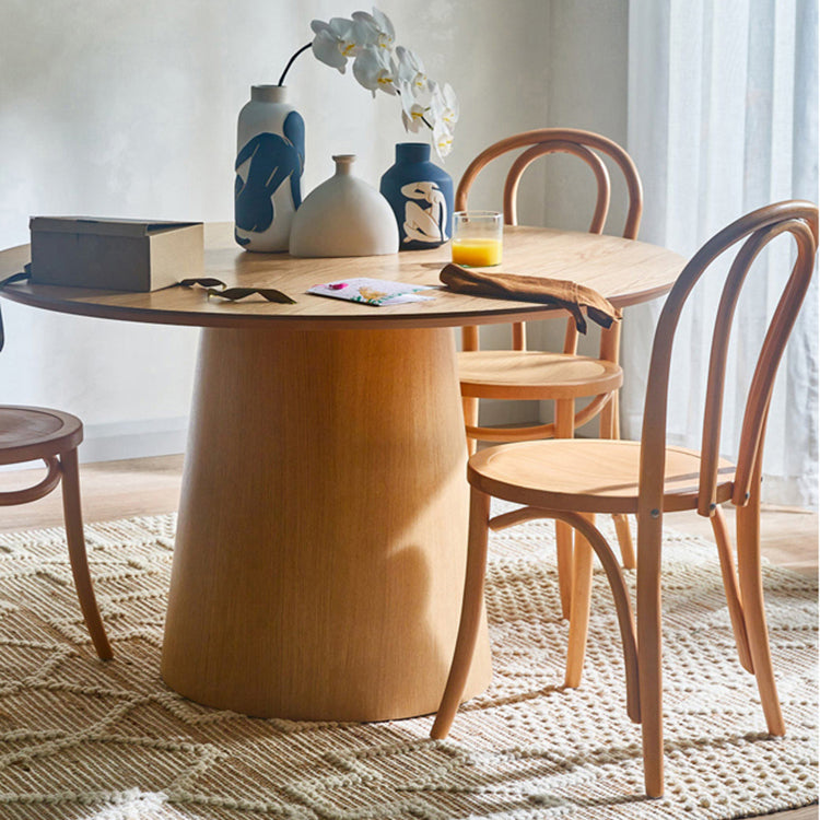 Solid Wood Side Chair Windsor Back Dining Chair for Living Room