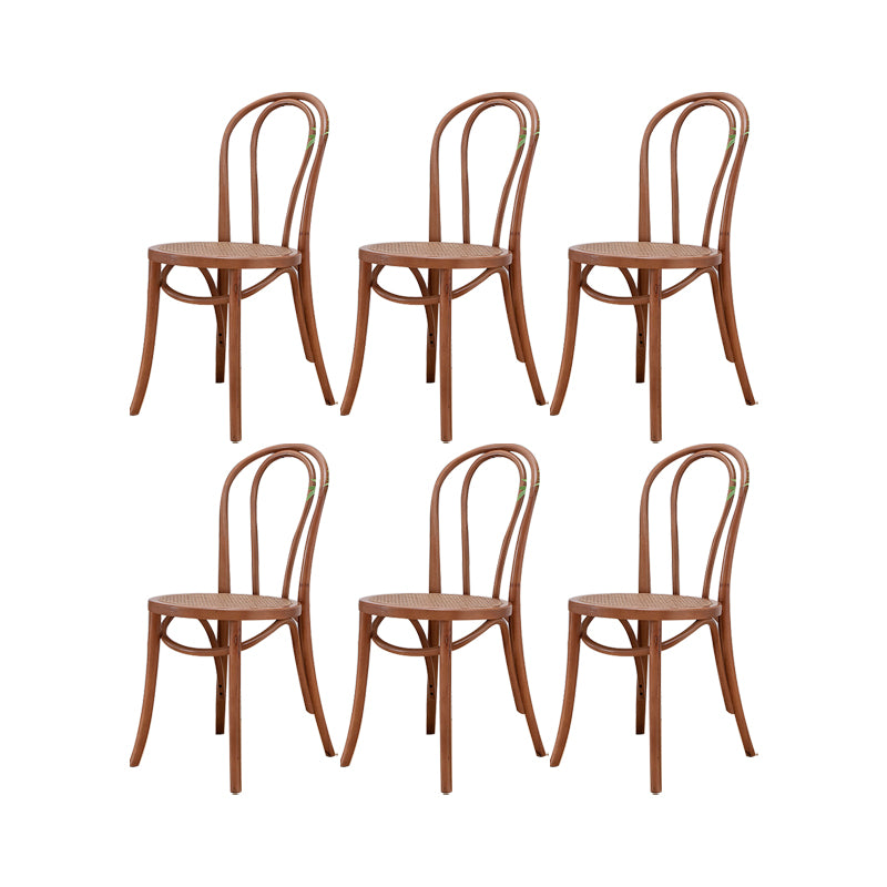 Solid Wood Side Chair Windsor Back Dining Chair for Living Room