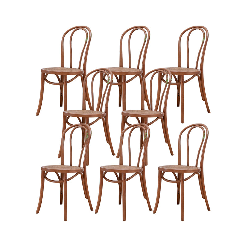 Solid Wood Side Chair Windsor Back Dining Chair for Living Room