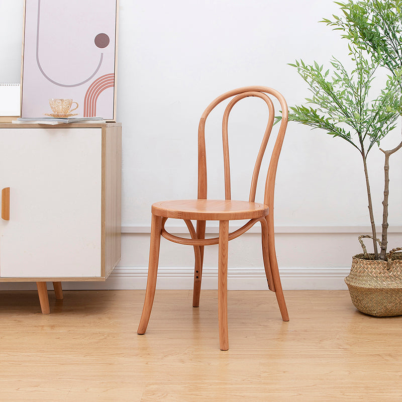 Solid Wood Side Chair Windsor Back Dining Chair for Living Room