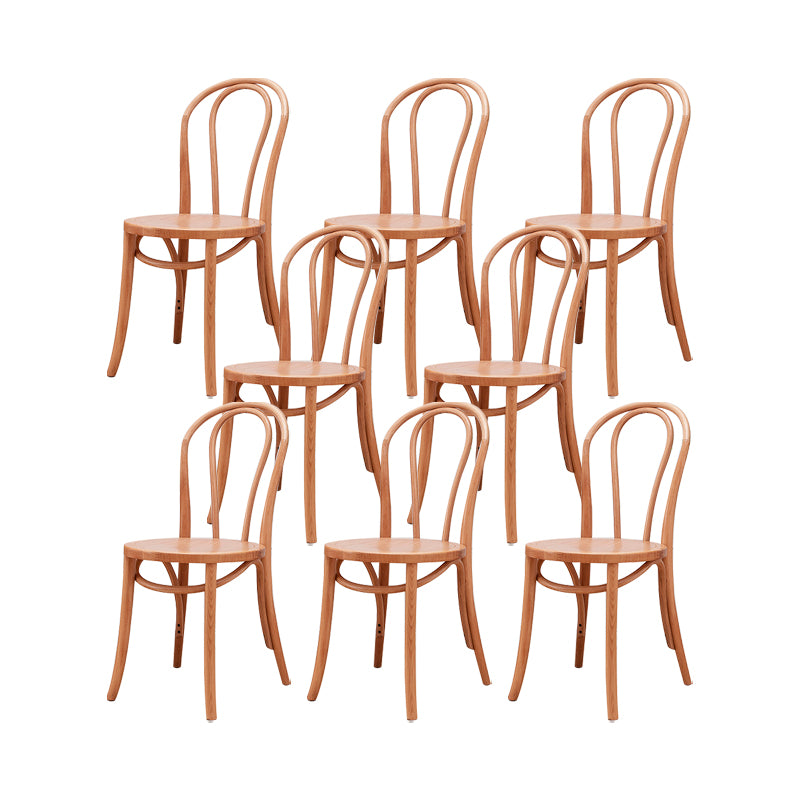 Solid Wood Side Chair Windsor Back Dining Chair for Living Room