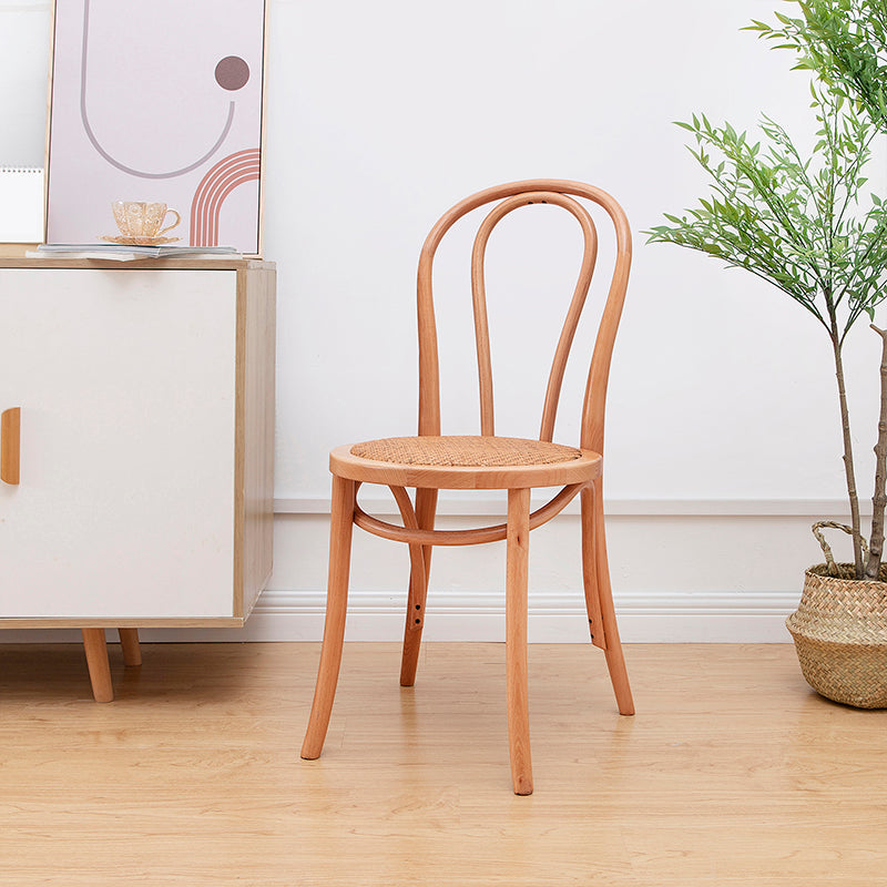 Solid Wood Side Chair Windsor Back Dining Chair for Living Room