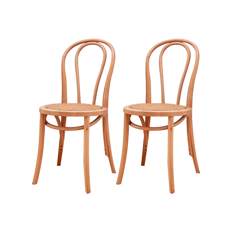 Solid Wood Side Chair Windsor Back Dining Chair for Living Room