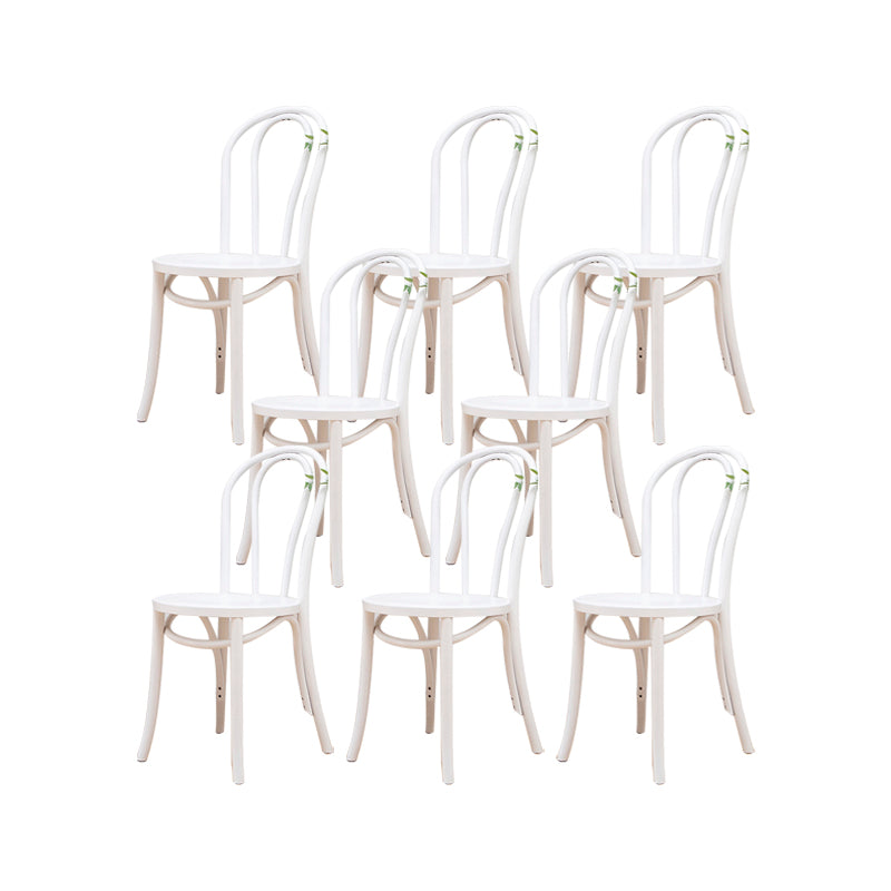 Solid Wood Side Chair Windsor Back Dining Chair for Living Room