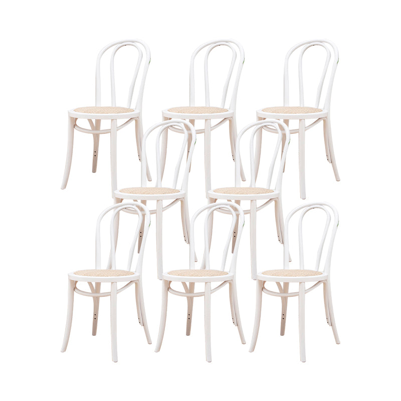 Solid Wood Side Chair Windsor Back Dining Chair for Living Room