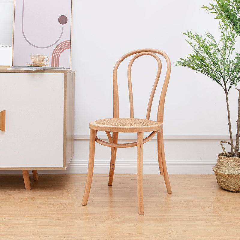 Solid Wood Side Chair Windsor Back Dining Chair for Living Room