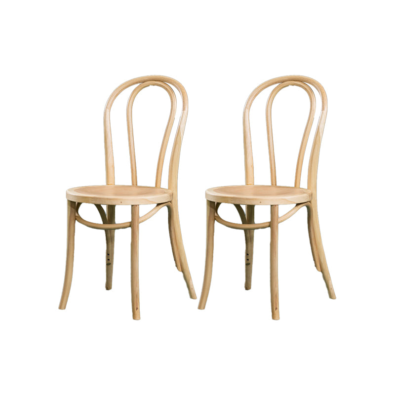 Solid Wood Side Chair Windsor Back Dining Chair for Living Room