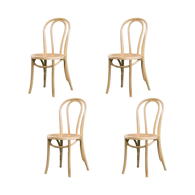 Solid Wood Side Chair Windsor Back Dining Chair for Living Room