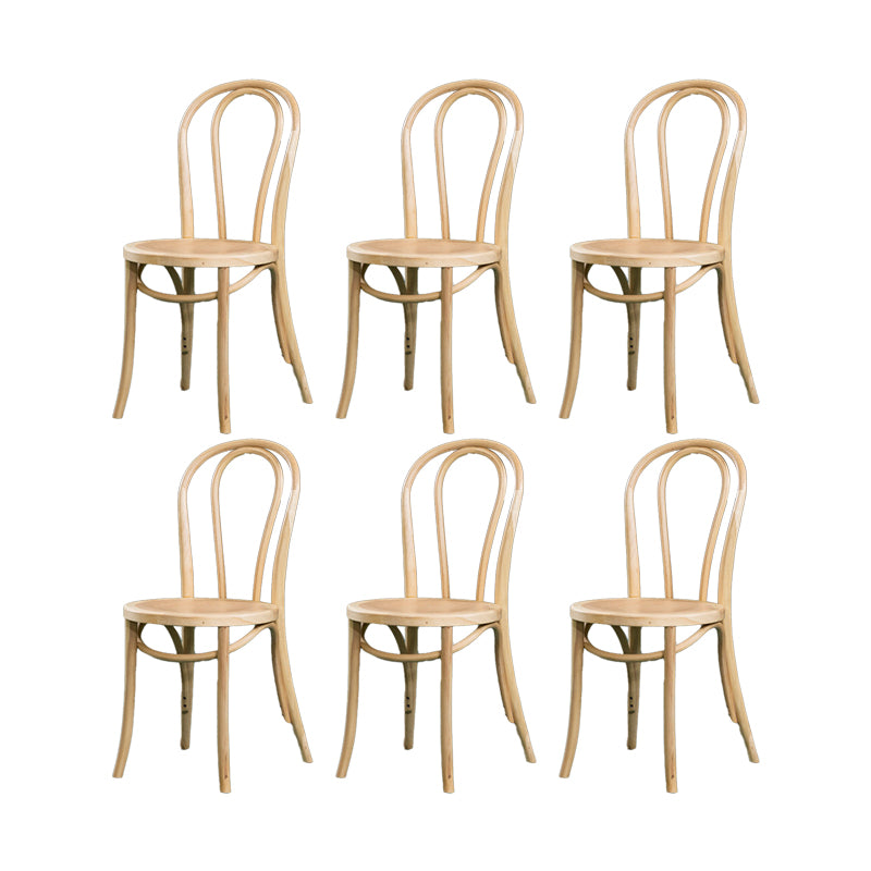 Solid Wood Side Chair Windsor Back Dining Chair for Living Room