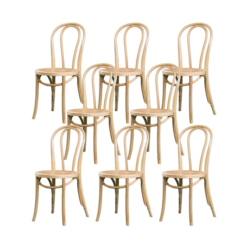 Solid Wood Side Chair Windsor Back Dining Chair for Living Room