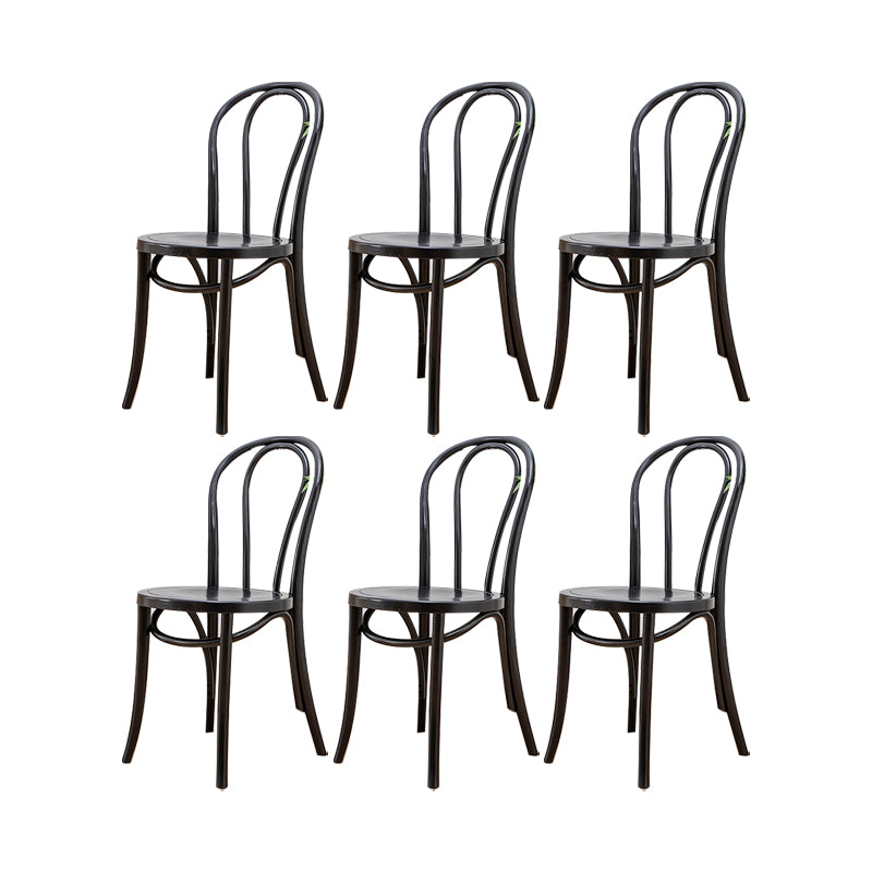 Solid Wood Side Chair Windsor Back Dining Chair for Living Room