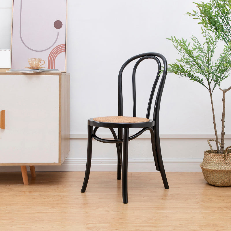 Solid Wood Side Chair Windsor Back Dining Chair for Living Room