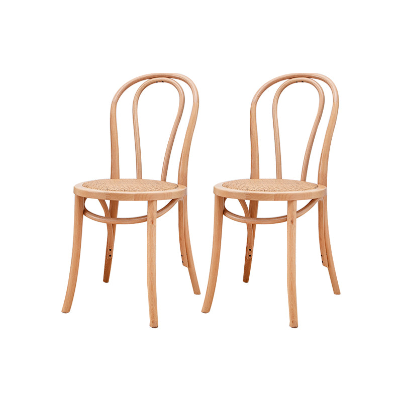 Solid Wood Side Chair Windsor Back Dining Chair for Living Room