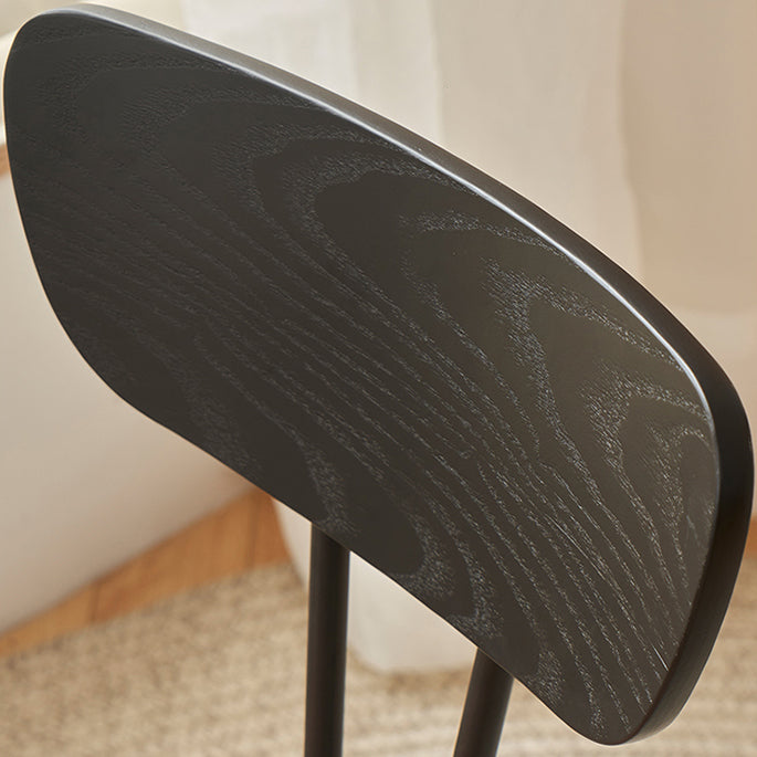 Industrial Style Side Chair Upholstered Dining Chair with Metal Base