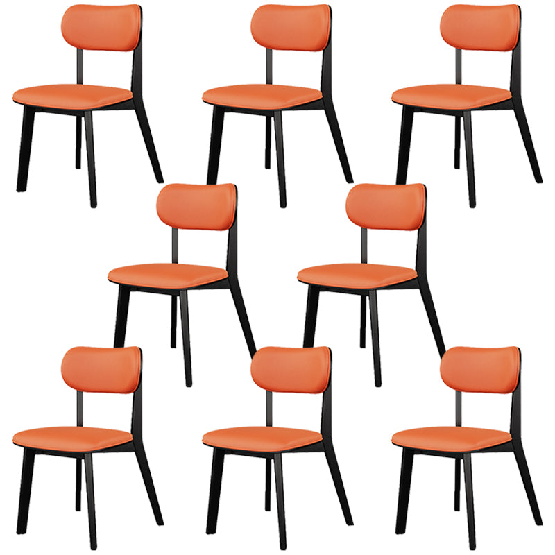 Modern Simple Side Chair Wooden Base Side Dining Chair for Home Use