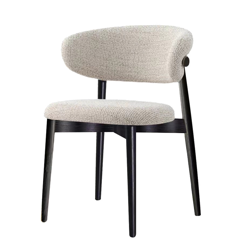 Modern Simple Side Chair Wooden Frame Side Dining Chair for Living Room