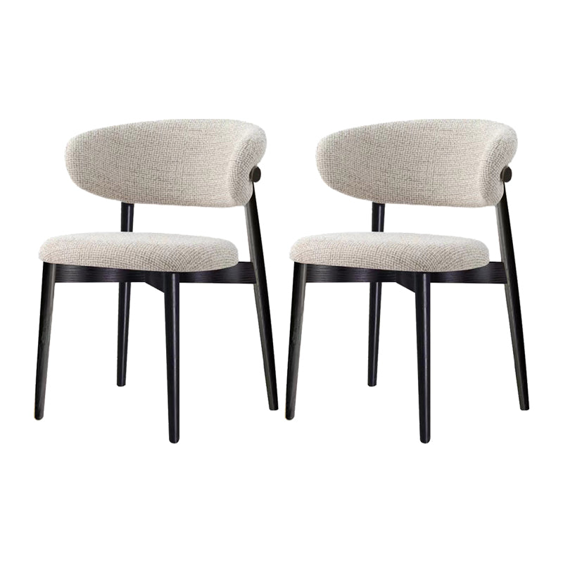 Modern Simple Side Chair Wooden Frame Side Dining Chair for Living Room