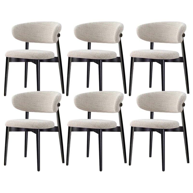 Modern Simple Side Chair Wooden Frame Side Dining Chair for Living Room