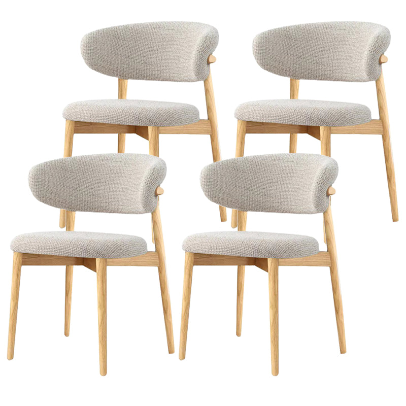 Modern Simple Side Chair Wooden Frame Side Dining Chair for Living Room