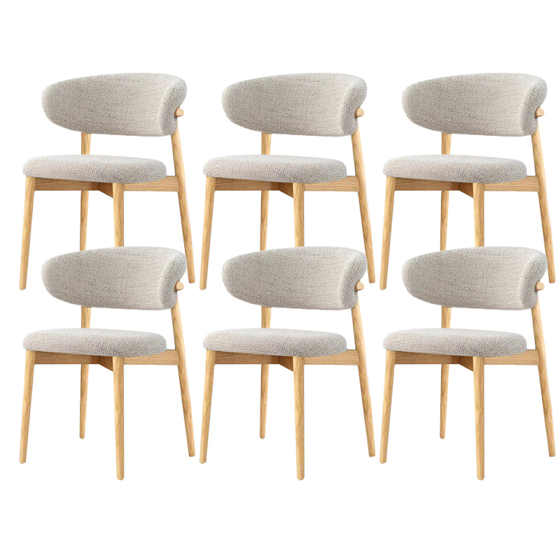Modern Simple Side Chair Wooden Frame Side Dining Chair for Living Room