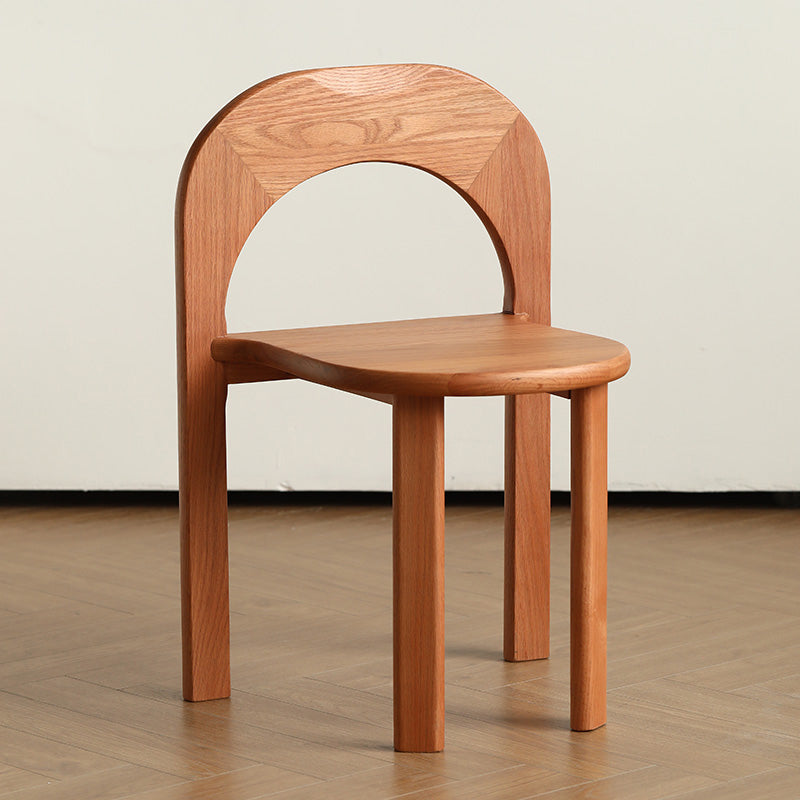 Industrial Style Side Chair Solid Wood Dining Chair for Living Room