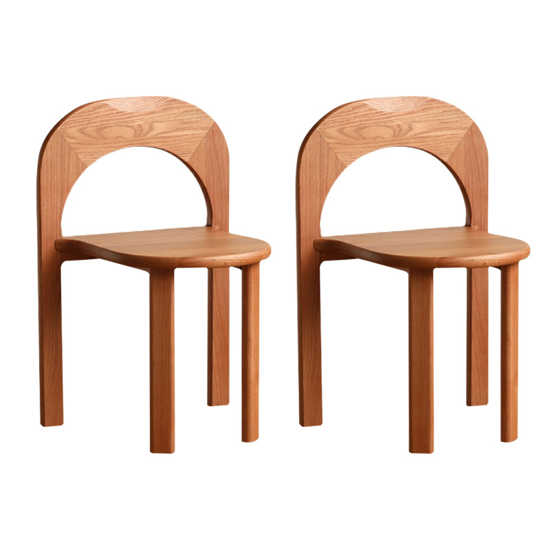 Industrial Style Side Chair Solid Wood Dining Chair for Living Room