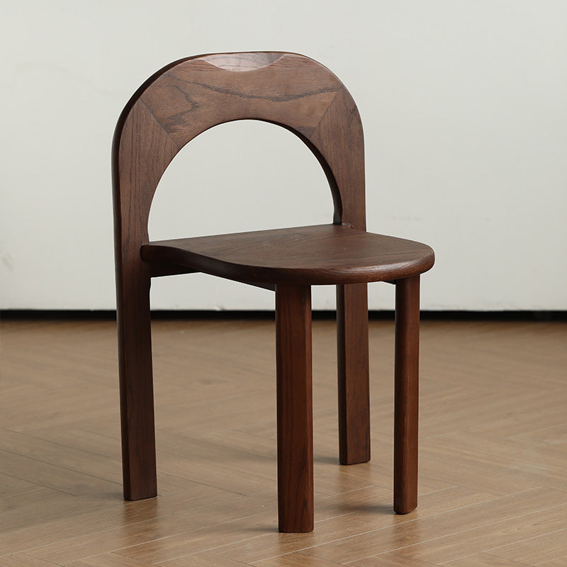 Industrial Style Side Chair Solid Wood Dining Chair for Living Room