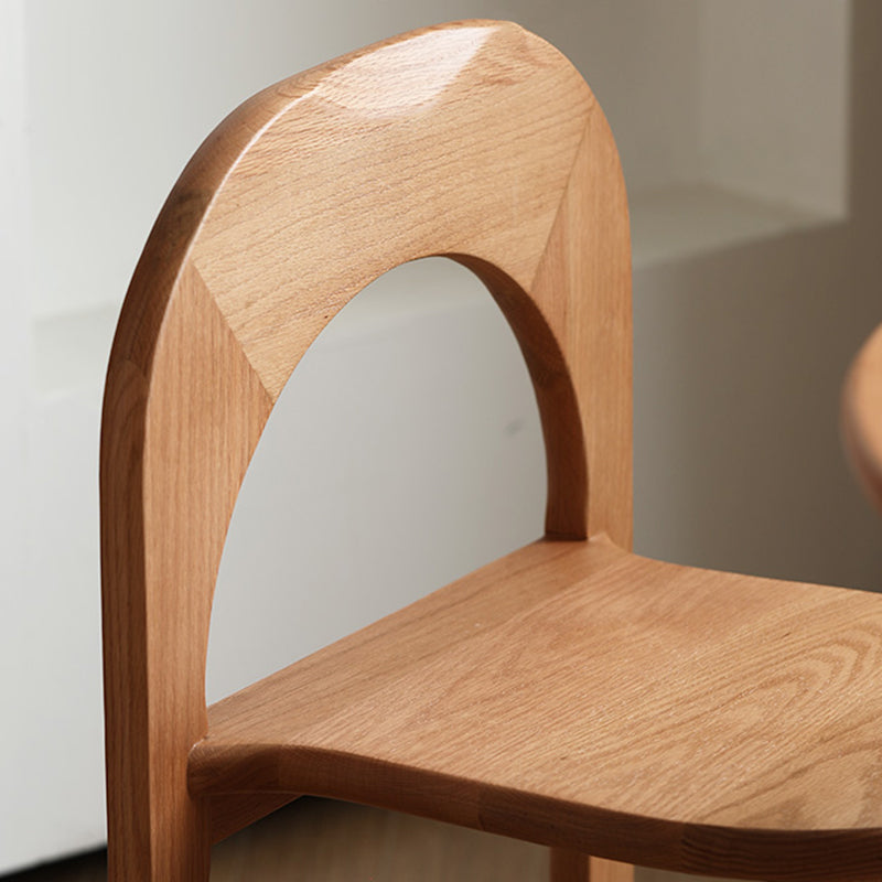 Industrial Style Side Chair Solid Wood Dining Chair for Living Room