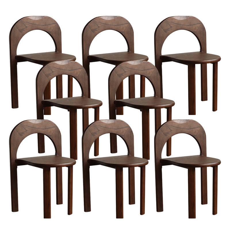 Industrial Style Side Chair Solid Wood Dining Chair for Living Room