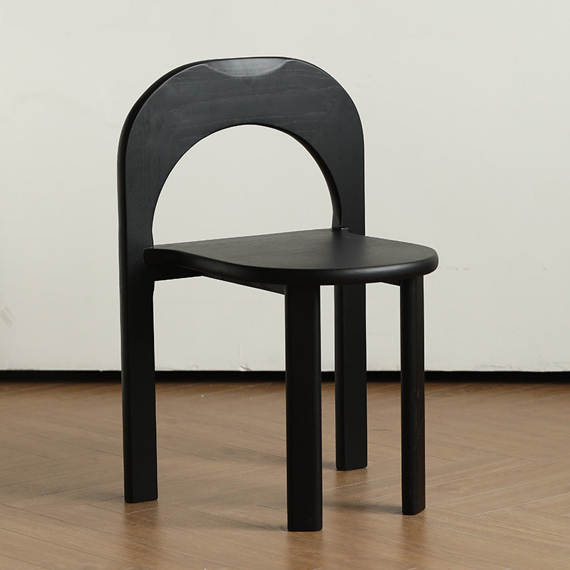Industrial Style Side Chair Solid Wood Dining Chair for Living Room