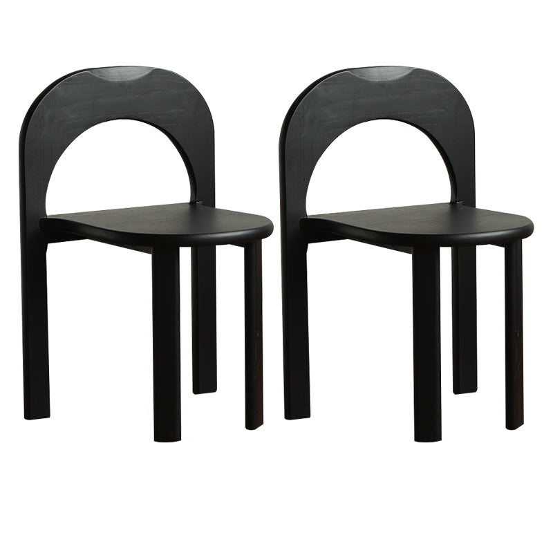 Industrial Style Side Chair Solid Wood Dining Chair for Living Room