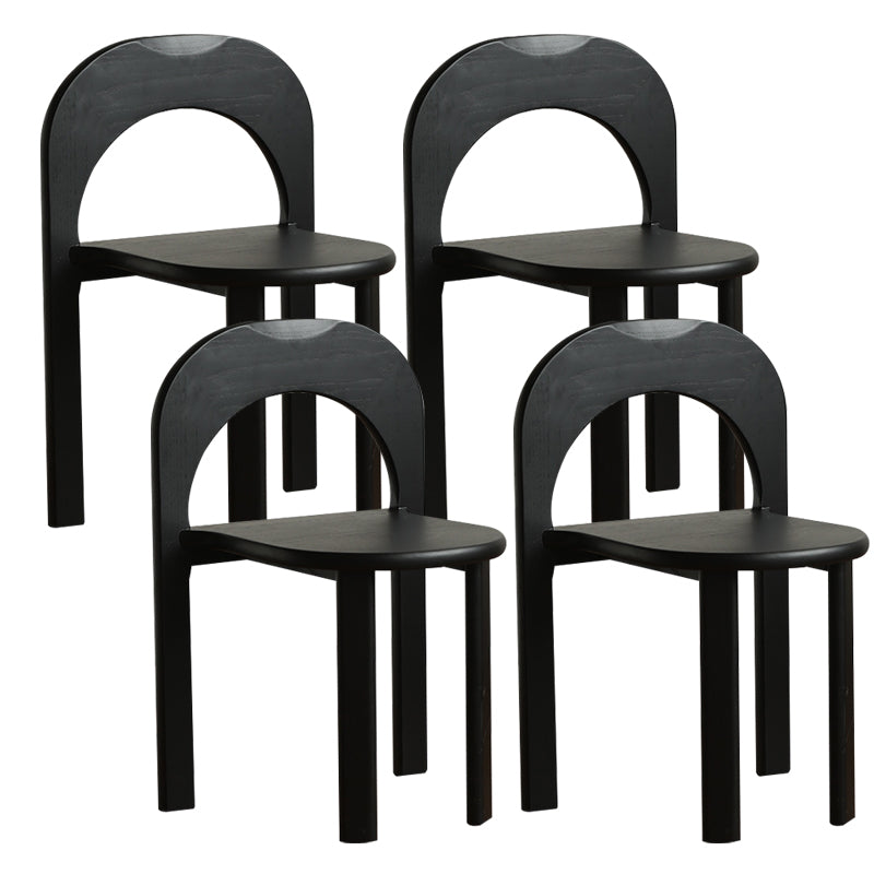 Industrial Style Side Chair Solid Wood Dining Chair for Living Room