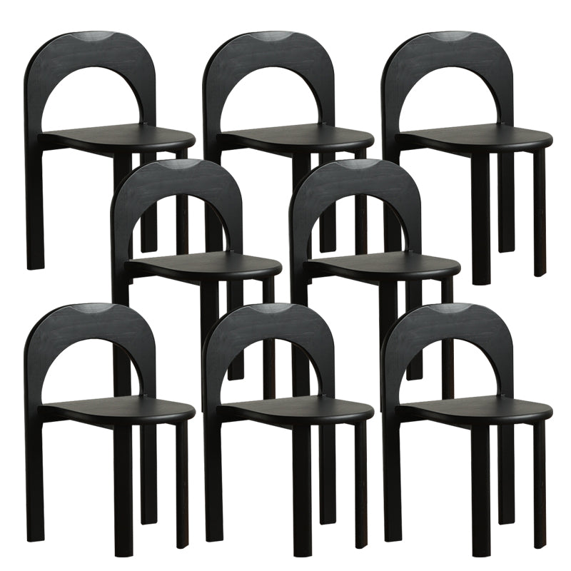 Industrial Style Side Chair Solid Wood Dining Chair for Living Room