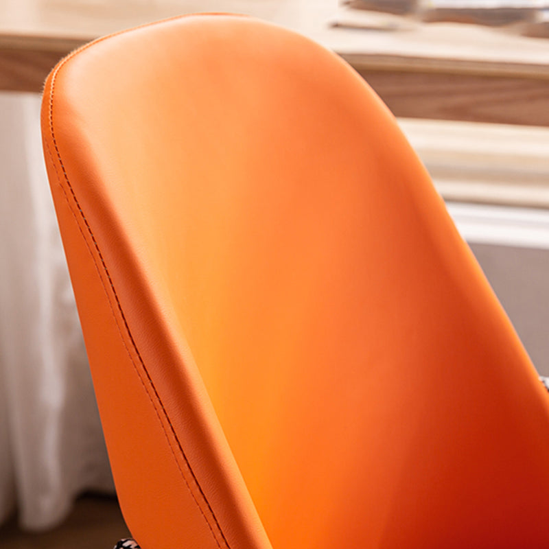 Modern Style Arm Chair Upholstered Dining Chair with Wooden Legs