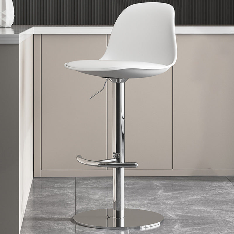 Industrial Backrest Rotatable Counter Stool Iron Cafe Bar Stool with Cushion and Pedal