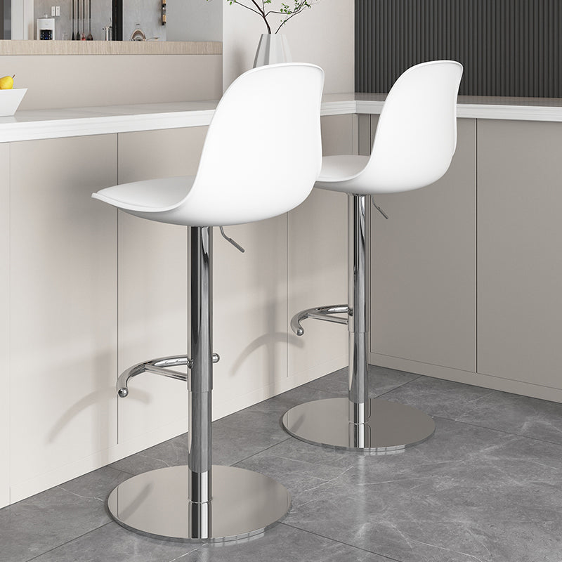 Industrial Backrest Rotatable Counter Stool Iron Cafe Bar Stool with Cushion and Pedal