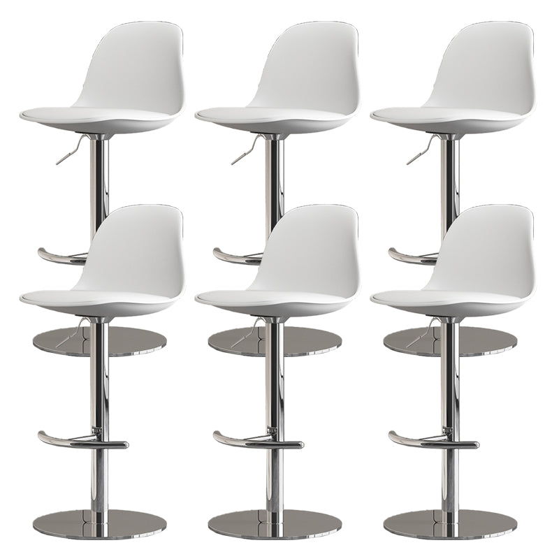 Industrial Backrest Rotatable Counter Stool Iron Cafe Bar Stool with Cushion and Pedal