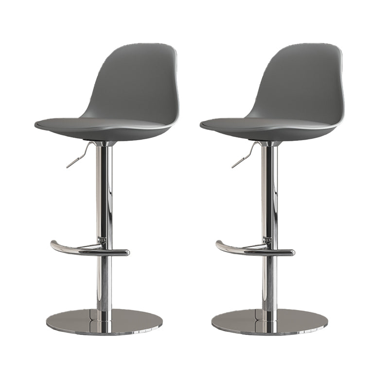 Industrial Backrest Rotatable Counter Stool Iron Cafe Bar Stool with Cushion and Pedal