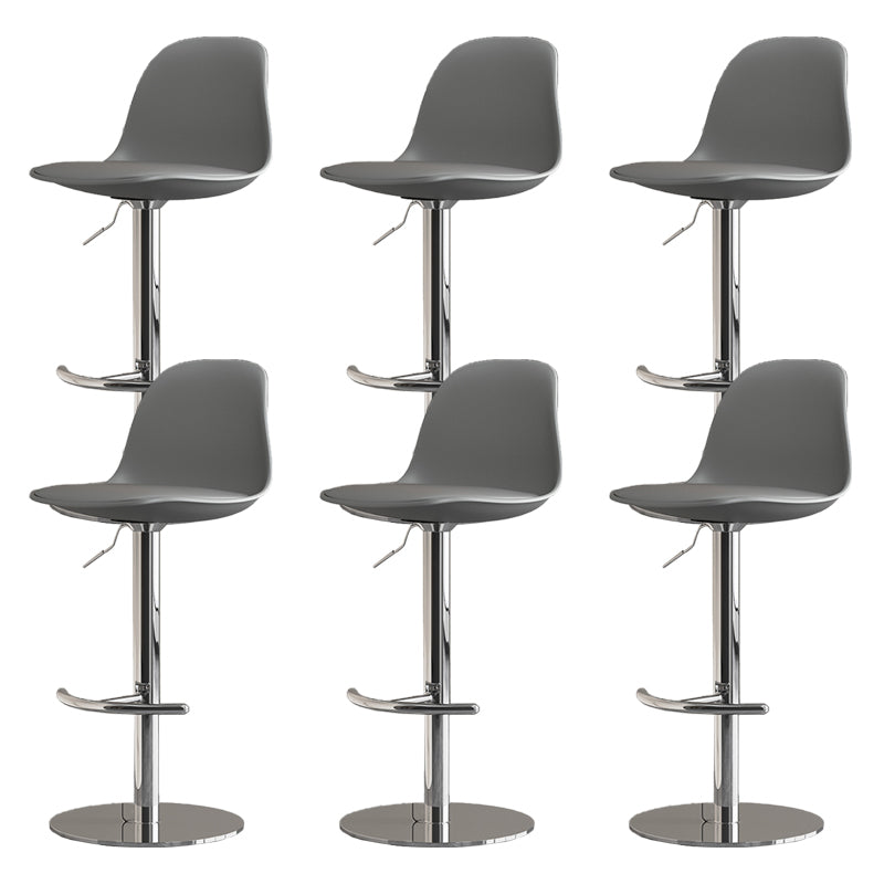 Industrial Backrest Rotatable Counter Stool Iron Cafe Bar Stool with Cushion and Pedal