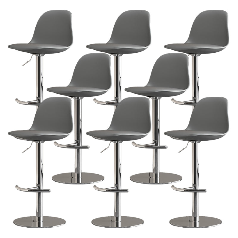 Industrial Backrest Rotatable Counter Stool Iron Cafe Bar Stool with Cushion and Pedal