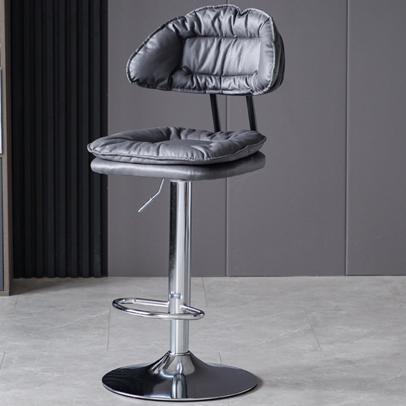 Swivel Adjustable Height Bar Stool Industrial Iron Bar Stool with Footrest