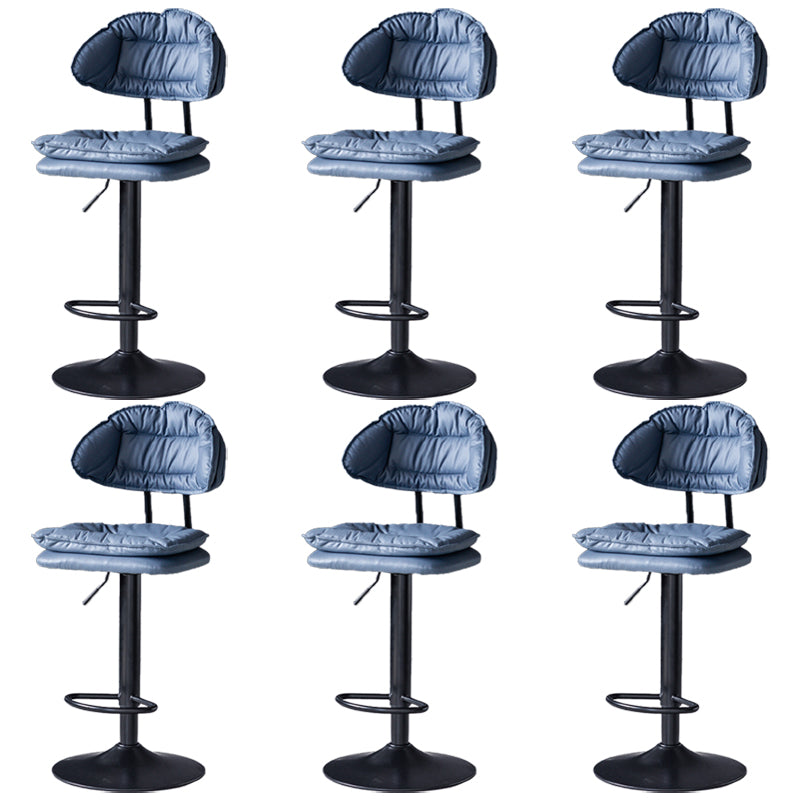 Swivel Adjustable Height Bar Stool Industrial Iron Bar Stool with Footrest