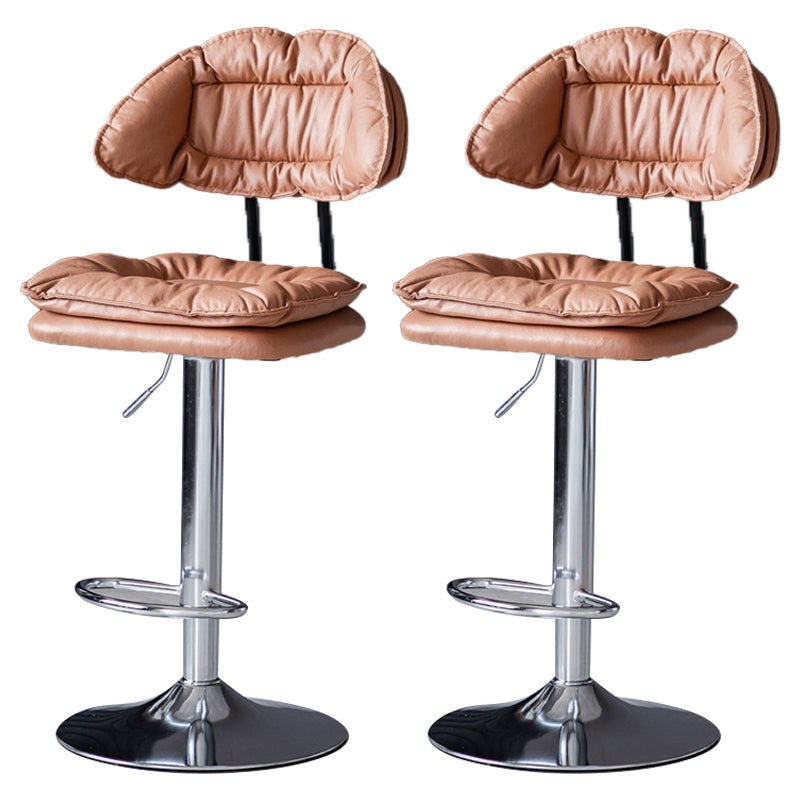Swivel Adjustable Height Bar Stool Industrial Iron Bar Stool with Footrest