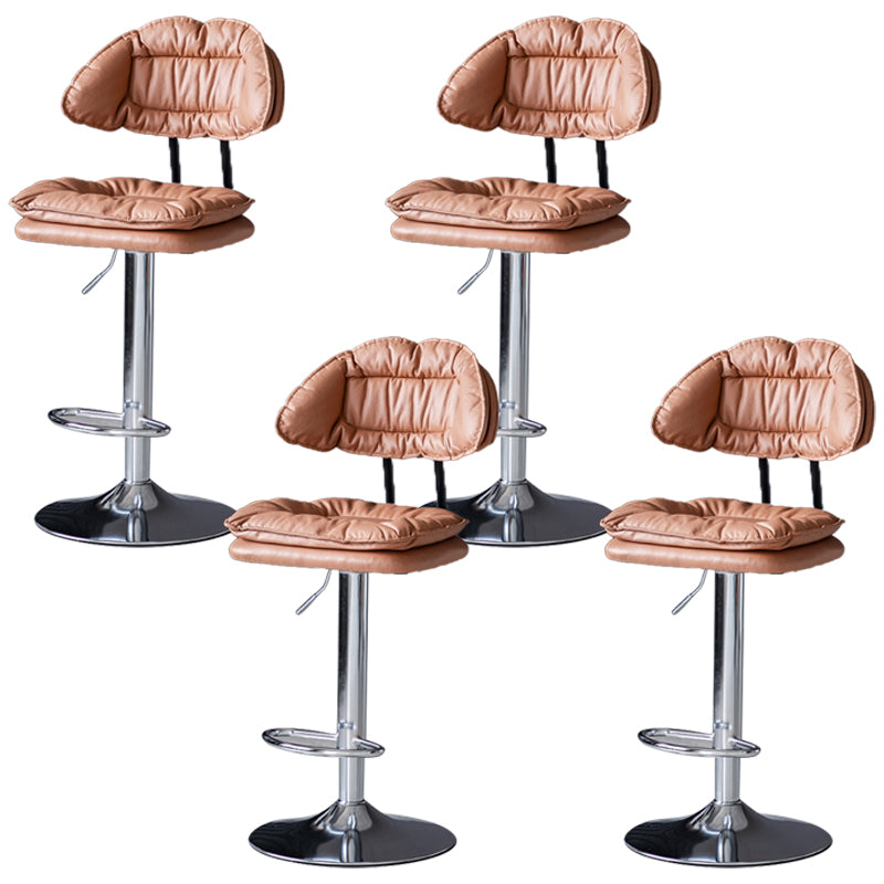 Swivel Adjustable Height Bar Stool Industrial Iron Bar Stool with Footrest