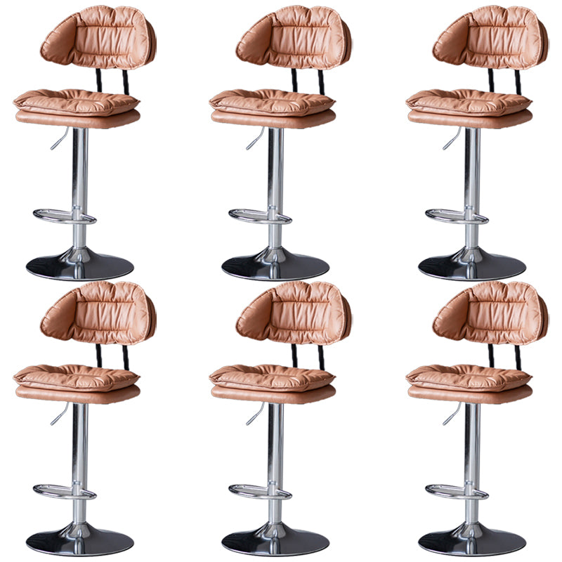 Swivel Adjustable Height Bar Stool Industrial Iron Bar Stool with Footrest