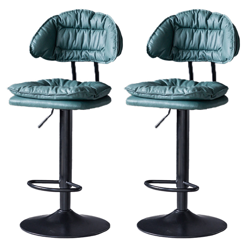 Swivel Adjustable Height Bar Stool Industrial Iron Bar Stool with Footrest